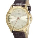 Relogio Masculino Dourado Mondaine Fundo Champanhe 83449GPMV