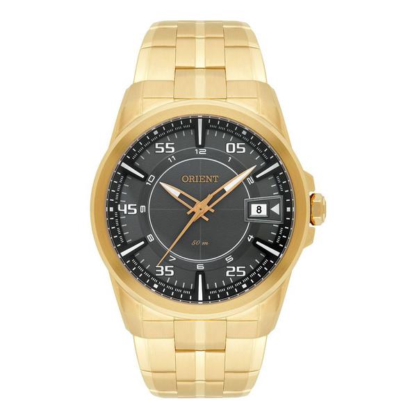 Relogio Masculino Dourado Orient com Calendário Mgss1142 G2