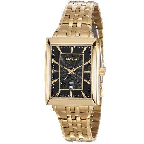 Relógio Masculino Dourado Seculus Classic 20608gpsvda1