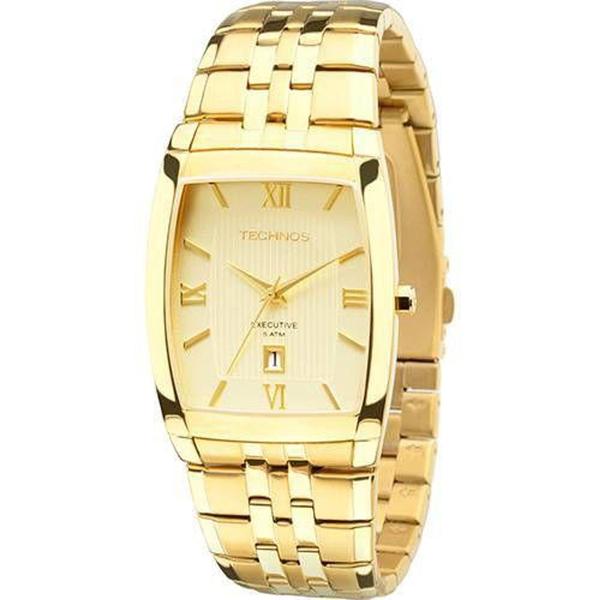 Relógio Masculino Dourado Technos 1n12mp/4x