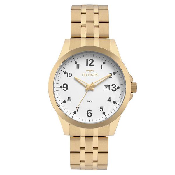 Relógio Masculino Dourado Technos Original 2115mqd/4b