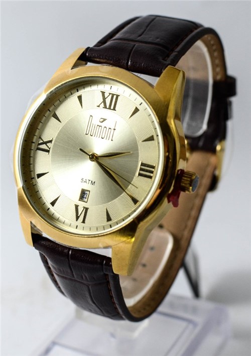 Relógio Masculino Dumont Analógico Casual Du2115Af/2X (Marrom, Dourado)