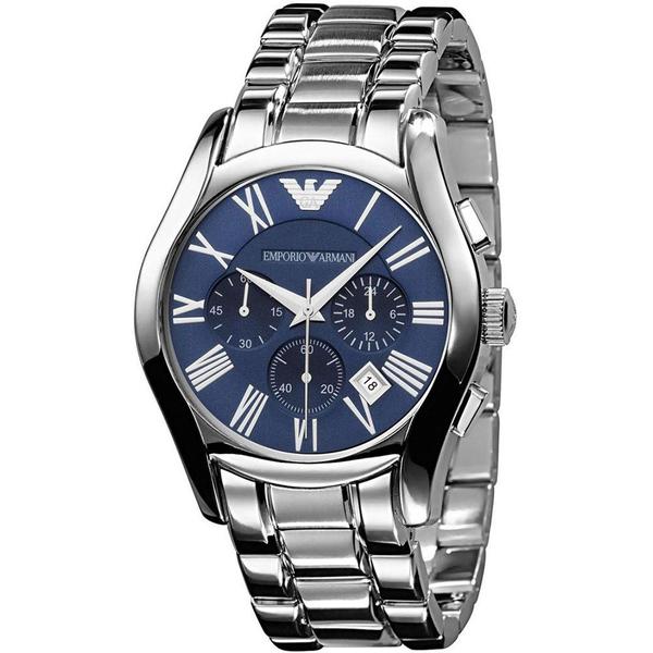 Relógio Masculino Empório Armani Ar1635 Azul Cronógrafo 43mm - Emporio Armani