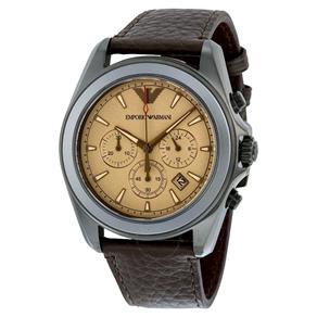 Relógio Masculino Emporio Armani AR6070 Prova D` Água / Pulseira em Couro