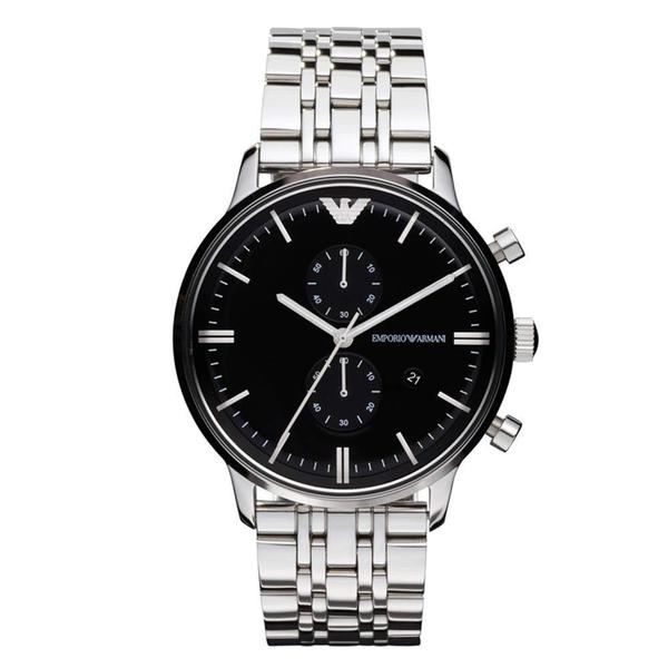 Relógio Masculino Emporio Armani Classic Ar0389 Black 43mm