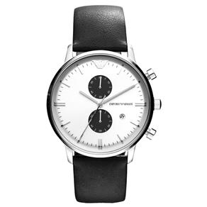 Relógio Masculino Emporio Armani Modelo AR0385 a Prova D` Água / Pulseira em Couro