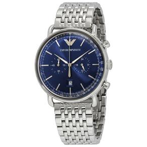 Relógio Masculino Emporio Armani Modelo AR11238 Pulseira em Metal / a Prova D` Água