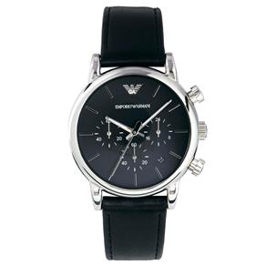 Relógio Masculino Emporio Armani Modelo AR1733 Pulseira em Couro / a Prova D' Água