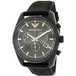 Relógio Masculino Emporio Armani Modelo AR6051 Pulseira em Couro / a Prova D' Água