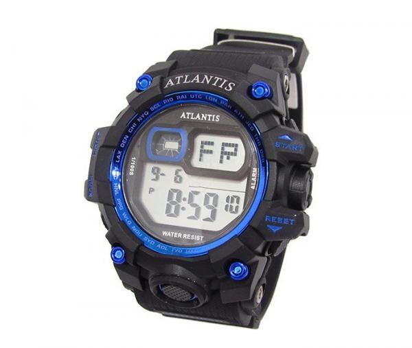 Relogio Masculino Esportivo Atlantis G5542 Azul