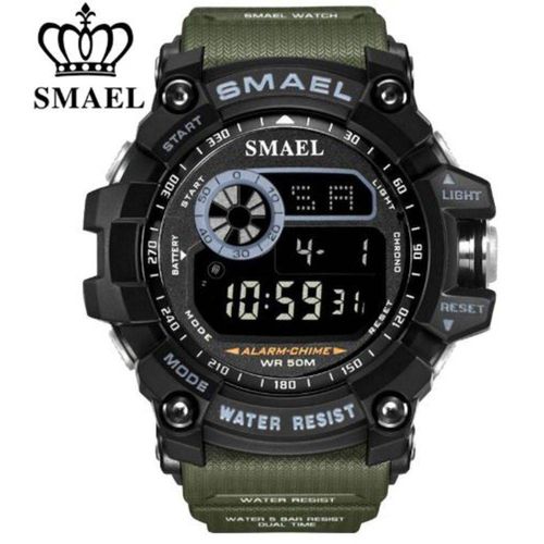 Relógio Masculino Esportivo Militar Shock Novo 8010 ArmyGreen