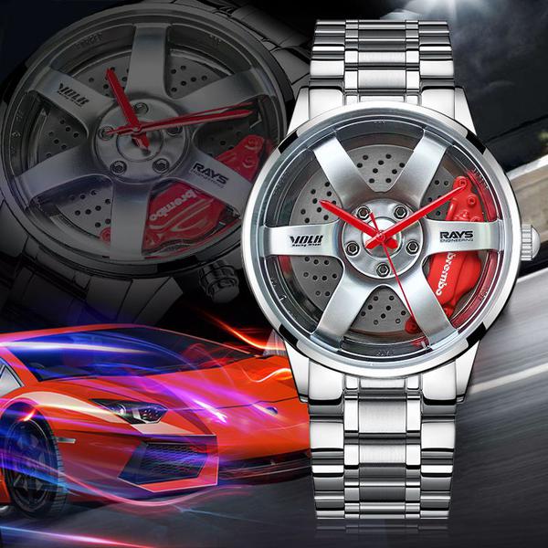 Relógio Masculino Esportivo Nektom Modelo 8206 Aro Carro New 2020 - Prata - Nektom Corporation Watch Inc