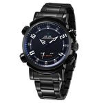 Relógio Masculino Esportivo Weide Wh1101 Aço Inoxidável Preto