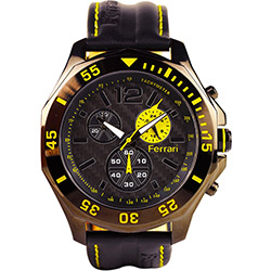 Relógio Masculino Ferrari FB006-A Esportivo Analógico Cronógrafo Caixa 5cm