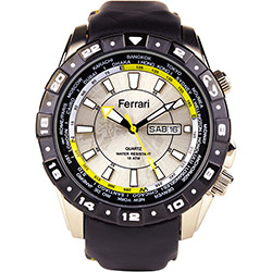 Relógio Masculino Ferrari FC012-A Esportivo Analógico Cronógrafo Caixa 5cm