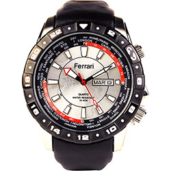 Relógio Masculino Ferrari FC012-B Esportivo Analógico Cronógrafo Caixa 5cm