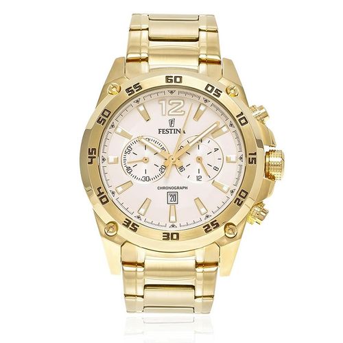 Relógio Masculino Festina Chronograph Analógico F16806-1 Dourado