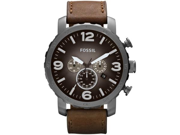 Relógio Masculino Fossil Analógico Nate - JR1424/2PN Marrom