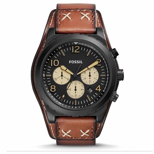 Relógio Masculino Fossil CH3066/0PN 48mm Couro Marrom