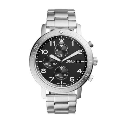 Relógio Masculino Fossil CH3082/1PN 46mm Pulseira Aço Prata