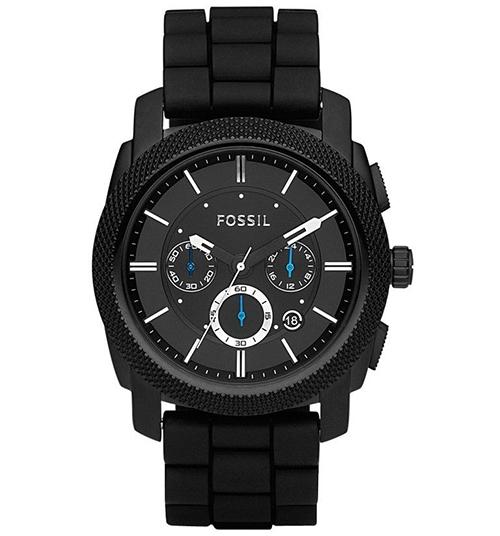 Relógio Masculino Fossil Cronograph FFS4487/Z 45mm Preto