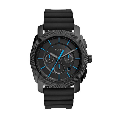 Relógio Masculino Fossil Fs5323/8pn 45mm Silicone Preto