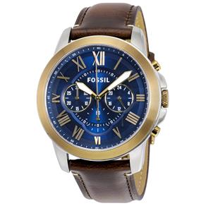 Relógio Masculino Fossil FS5150/5AI 44mm Couro Marrom