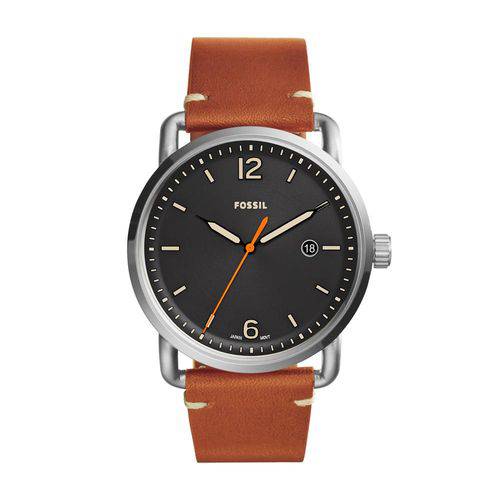 Relógio Masculino Fossil Fs5328/0pn 42mm Couro Marrom