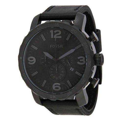 Relógio Masculino Fossil Jr1354/2pn 48mm Couro Preto