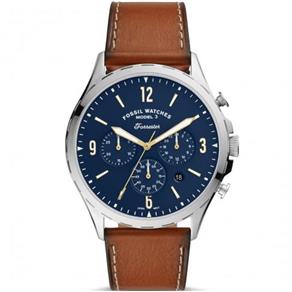 Relógio Masculino Fossil Modelo FS5605 Pulseira em Couro / a Prova D` Água