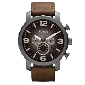 Relógio Masculino Fossil Nate Chronograph FJR1424/Z Couro