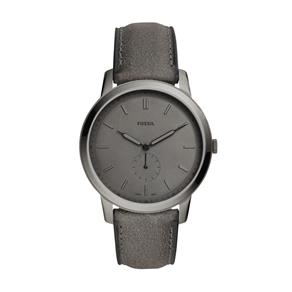 Relógio Masculino Fossil The Minimalist FS5445/0CN 44mm Couro Grafite