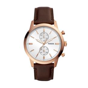 Relógio Masculino Fossil Townsman FS5468/1MN 44mm Couro Marrom