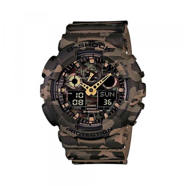 Relógio Masculino G-shock Ga-100cm-5adrCamuflado -Casio