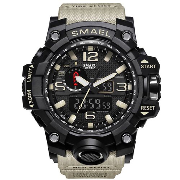 Relógio Masculino G-Shock Militar Delta Smael 1545 Kaki