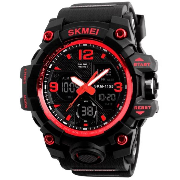 Relógio Masculino G-Shock Militar Skmei 1155B Vermelho