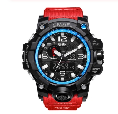 Relógio Masculino G-shock Militar Smael 1545 a Prova Dágua Vermelho