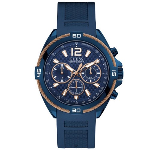 Relógio Masculino Guess Aço Men Sport 92733Gpgseu2 Azul