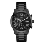 Relógio Masculino Guess Aço Preto Mostrador Estriado