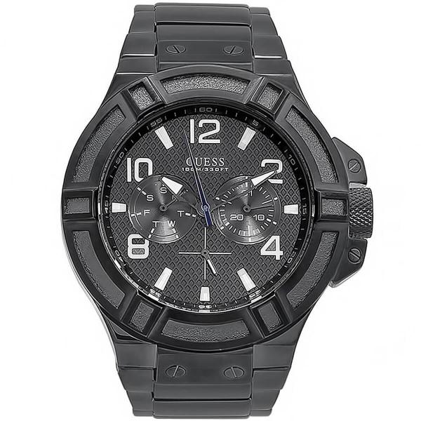 Relógio Masculino Guess Analógico 92479Gpgssa8 Aço Negro