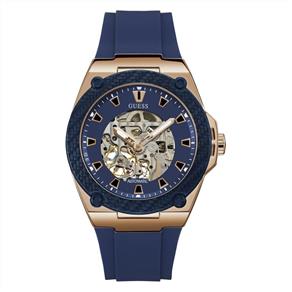 Relógio Masculino Guess Automático 92750Gpgsvu2 Silicone Azul