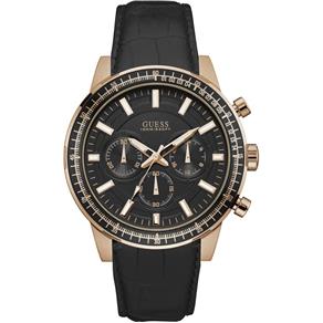 Relógio Masculino Guess Cronógrafo Pulseira de Couro