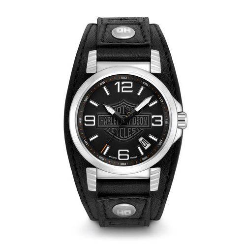 Relógio Masculino Harley-davidson By Bulova Modelo 76b163 - a Prova D' Água