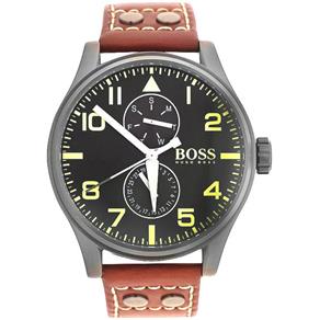 Relógio Masculino Hugo Boss Modelo 1513079 Pulseira em Couro / a Prova D' Água
