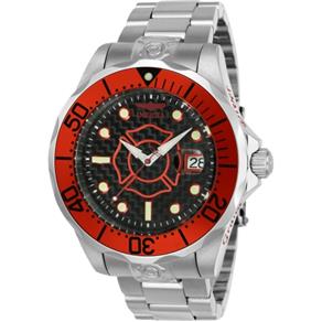 Relógio Masculino Invicta Grand Diver "Police & Fire" - Modelo 23150 -3YEL a Prova D` Água