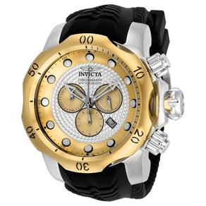 Relógio Masculino Invicta Modelo 20441 Venom Prata, Dourado - a Prova D`água - Preto