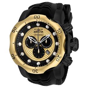Relógio Masculino Invicta Modelo 20444 Venom Dourado, Preto - a Prova D`água - Preto