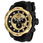 Relógio Masculino Invicta Modelo 20444 Venom Dourado, Preto - a Prova D'água