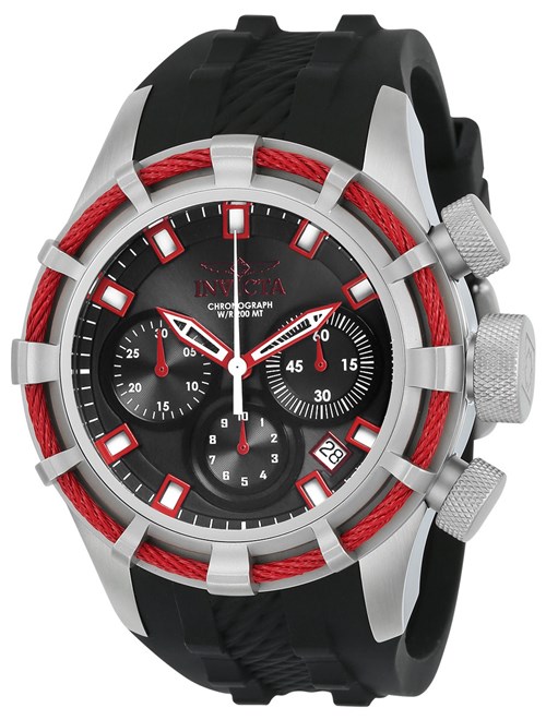 Relógio Masculino Invicta Modelo 22151 Bolt Preto, Red - a Prova D'água