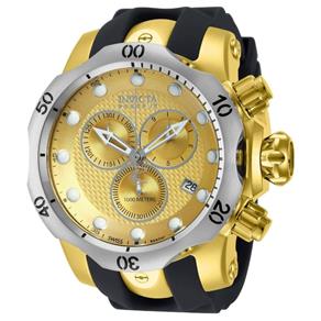Relógio Masculino Invicta Modelo 16151 Venom - a Prova D` Água - Preto/Dourado